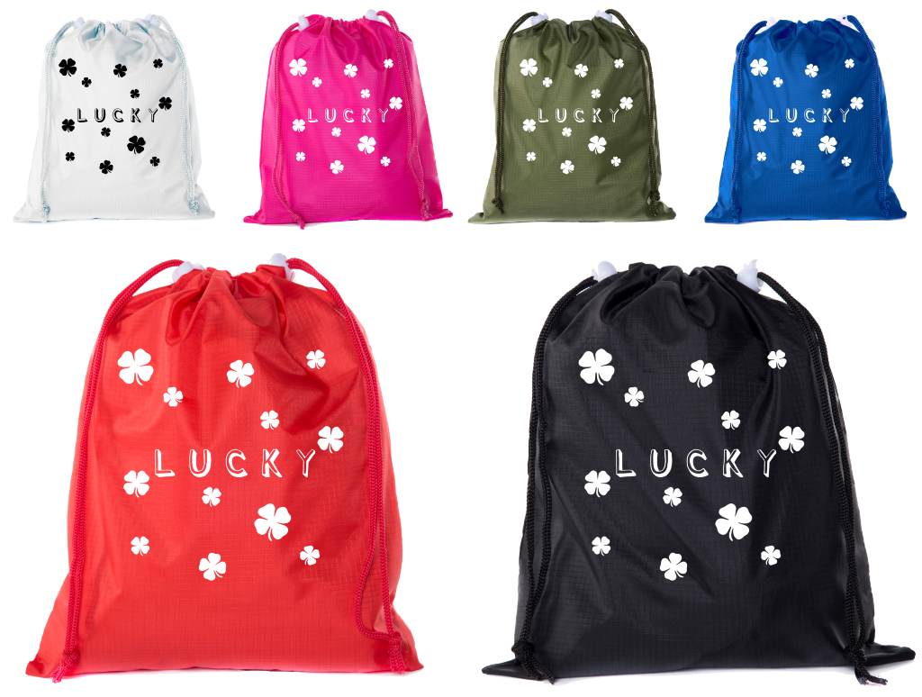 St Patrick's Day Goodie Bags, Mini Drawstring Cinch Sacks, Small Gift